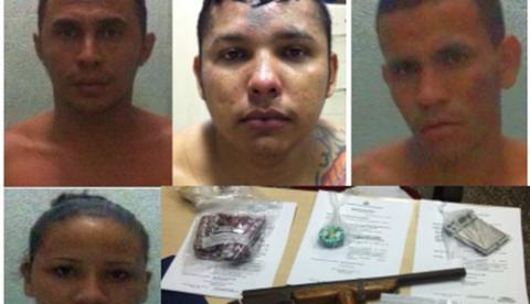 Tentativa de roubo de arma leva à prisão de quadrilha