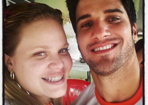 Ex-BBB Marcelo e Paulinha se encontram em Boa Vista 