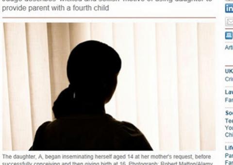 Mãe obriga filha a engravidar com sêmen comprado na internet