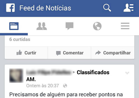 Venda de pontos na carteira ganha o Facebook