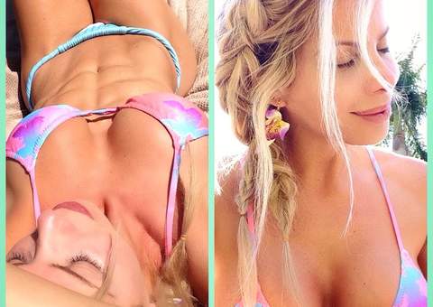 WOW! Karina Bacchi exibe corpo sarado aos 38 anos
