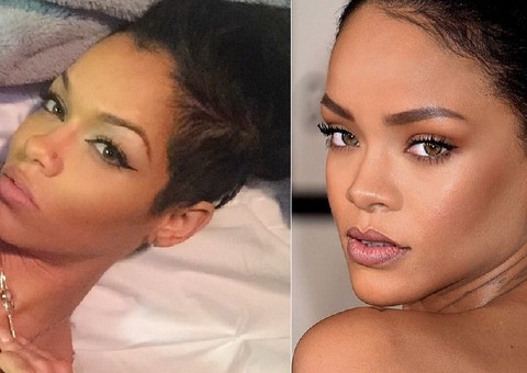 Saudades? Chris Brown arranja namorada nova que é cópia de Rihanna