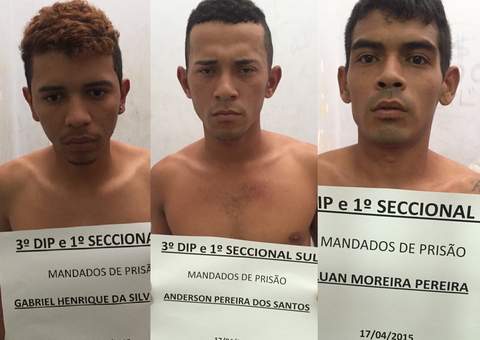   Trio que roubava casas do Japiim e Petrópolis é preso