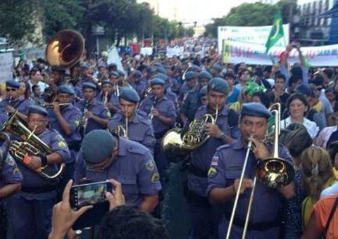 Banda de Música da PM deu um show de patriotismo em Manaus. Veja Vídeo