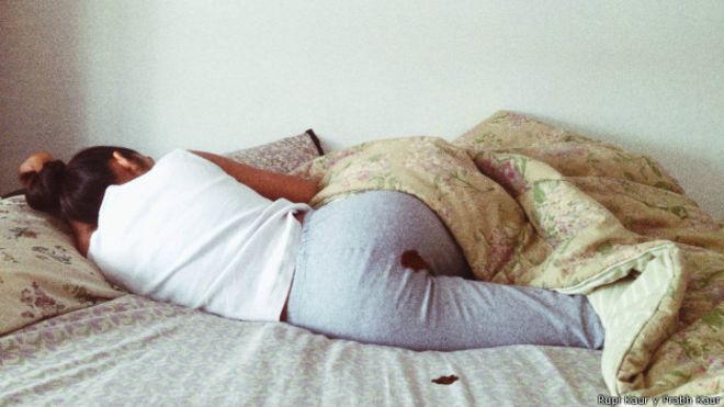  Instagram causa polêmica ao censurar foto de garota menstruada