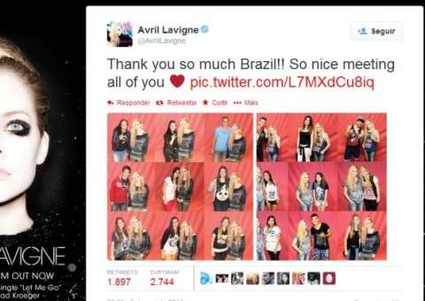 Avril Lavigne usa Photoshop para ficar coladinha em seus fãs após polêmica