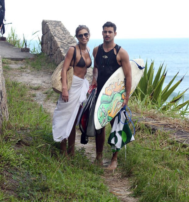 Grazi Massafera e Cauã Reymond passam dias juntos na casa do ator