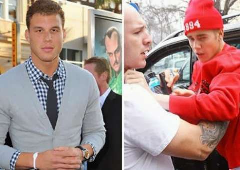 Justin Bieber levou uns bons tapas de jogador da NBA