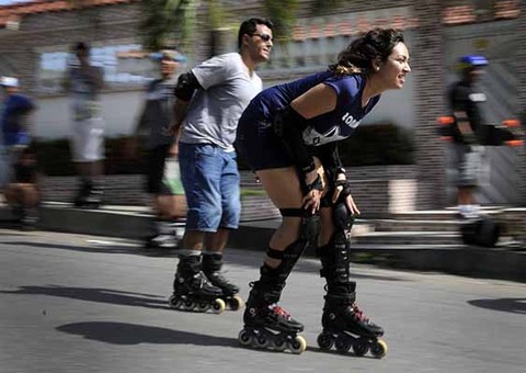 Skate e patins tiveram Faixa Liberada domingo