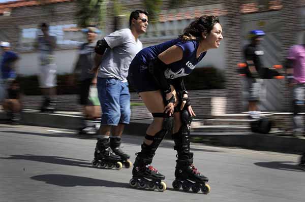 Skate e patins tiveram Faixa Liberada domingo