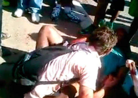 Assaltante atira em vítima que reage