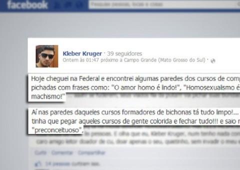 Professor da federal revolta LGBT após postar desabafo no Facebook