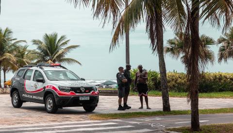 Policiais militares em São Paulo
