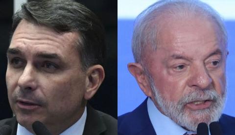 Empate técnico: Flávio Bolsonaro aparece com 45% e Lula com 43% em simulação de 2º turno
