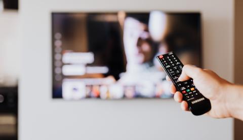 Serviço de streaming em tela de TV (imagem ilustrativa)