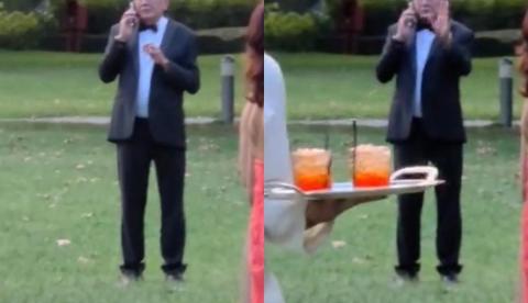 Gilmar Mendes em casamento na Itália