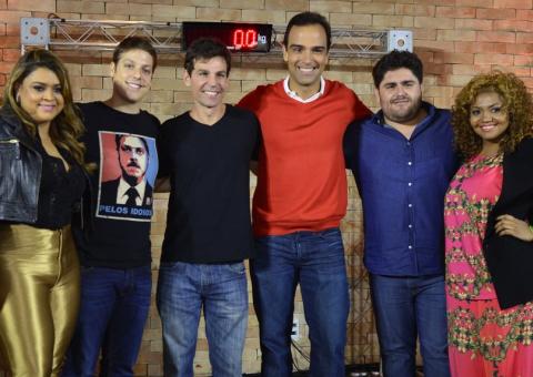  Fábio Porchat, Preta Gil e César Menotti no quadro "Medida Certa"