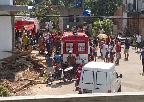 Pedreiro tem corpo queimado por descarga elétrica em Manaus