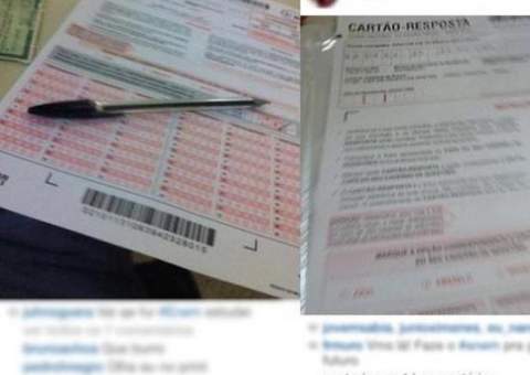 Candidatos postam fotos do ENEM na internet