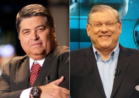 Datena invade estúdio e xinga Milton Neves ao vivo