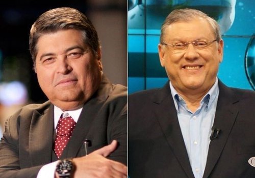 Datena invade estúdio e xinga Milton Neves ao vivo