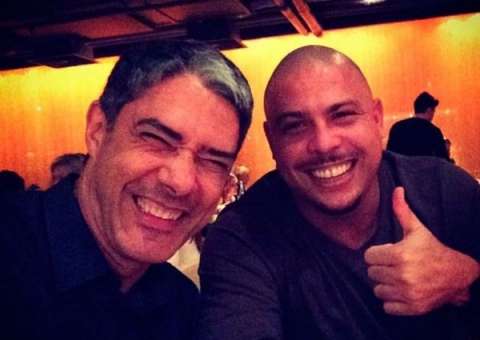 William Bonner e Ronaldo Fenômeno jantam juntos