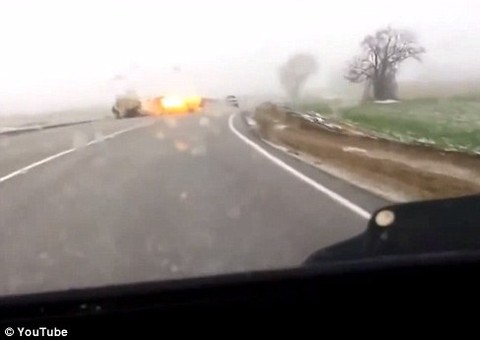 Durante uma fuga bandidos são parados por raio 