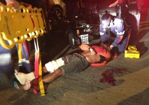 Motorista bêbado atropela motociclista em Manaus