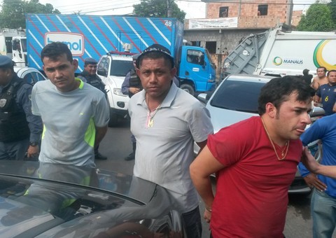 Trio de assaltantes é encurralado em Manaus