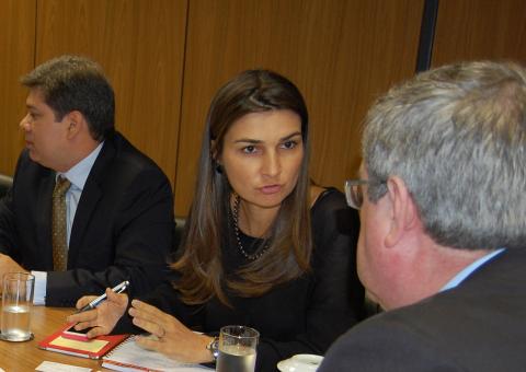 Rebecca conduz reunião em Brasília sobre o Proama