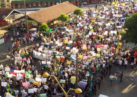 Veja galeria de fotos da Manifestação pública em Manaus