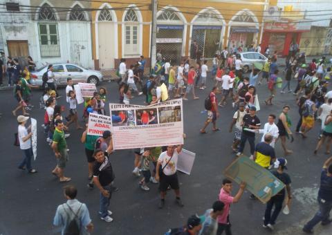 Transmissão ao vivo das manifestações em Manaus. Assista