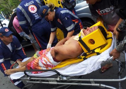 Acidente grave na Estrada do Turismo em Manaus