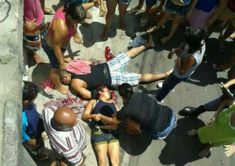  Suposta traficante e namorado assassinados em emboscada na Compensa