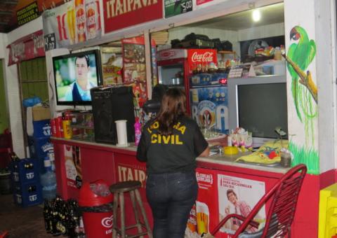 Polícia participa de ação no calçadão da Suframa