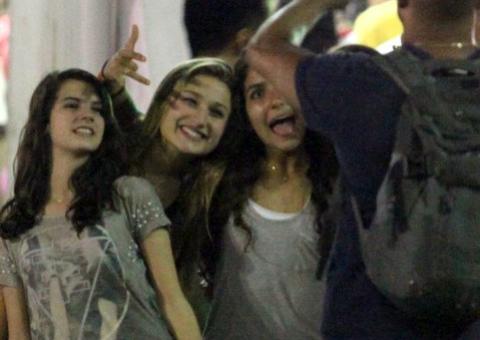 Sasha curte Rock in Rio com as amigas