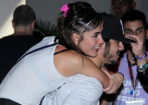  Caio Castro e Maria Casadevall agarradinhos no Rock in Rio