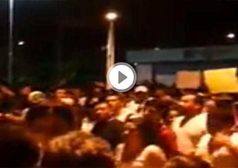 Veja imagens do protesto na Avenida Djalma Batista