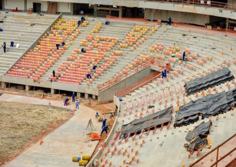 Obras da Arena da Amazônia estão 86,98% executadas