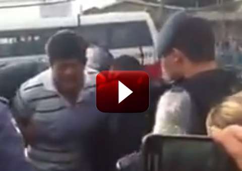 Taxista tranca carro da PM, se envolve em discussão e acaba preso