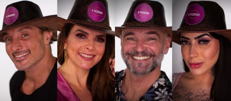 A Fazenda: Juliano, Luiza, Mateus e Mirella formam a 6ª roça