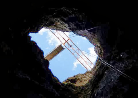 O único vulcão da Terra que pode ser explorado por dentro