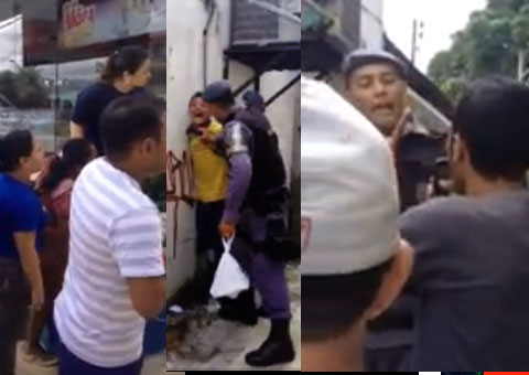 Revoltada com truculência população bota pra cima de policiais