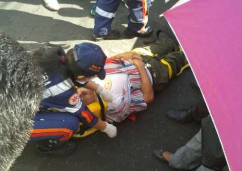 Táxi atropela no Vieiralves