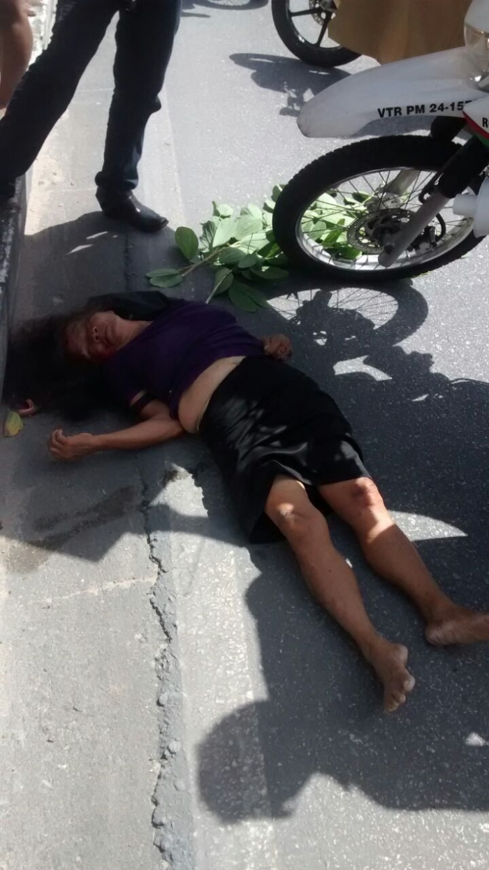 Idosa atropelada na Avenida das Torres é socorrida em estado grave