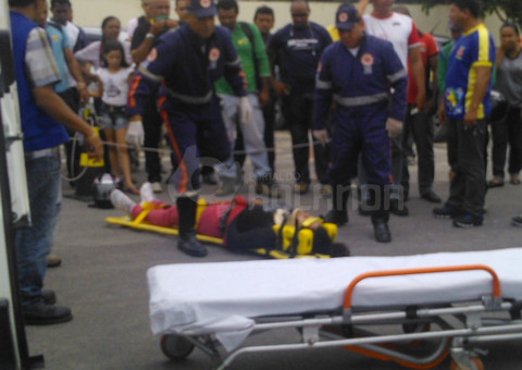 ACIDENTE NO DETRAN: Aluna perde o controle e sofre acidente durante treinamento