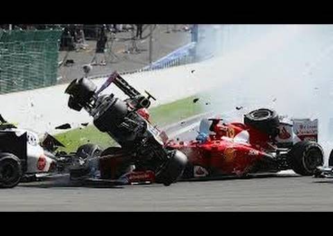 Veja imagens do acidente de Felipe Massa na F1