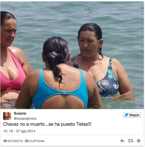 Foto de mulher idêntica a Chávez repercute na internet