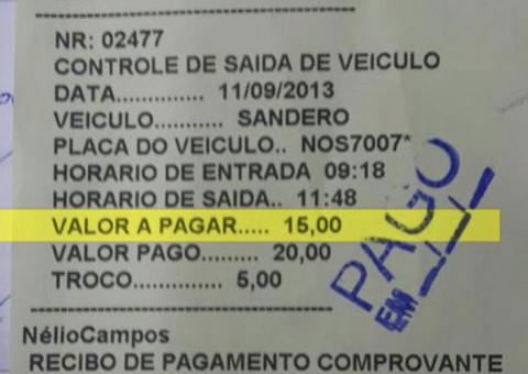 Confira os preços mais abusivos nos estacionamentos enviados pelos leitores