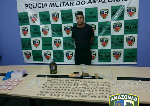  Homem é preso em flagrante por suposto tráfico de cocaína zona leste